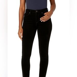 Paige Woman’s Hoxton‎ Ankle Skinny Ankle Velour Pants Black Size 31